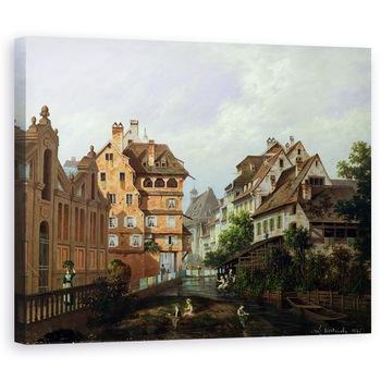 Tablou canvas - Michel Hertrich - Rue des Tanneurs, Colmar, 40 x 50 cm Tablou canvas - Michel Hertrich - Rue des Tanneurs, Colmar, 40 x 50 cm