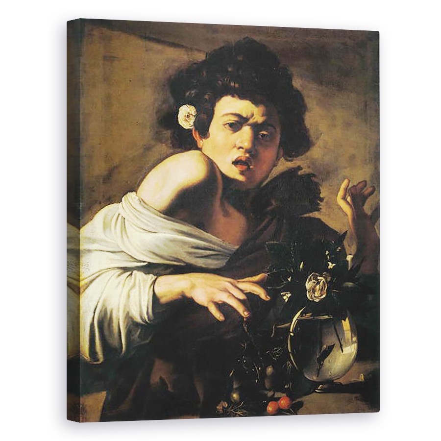 Tablou canvas - Michelangelo Merisi da Caravaggio - Baiat muscat de o soparla, 60 x 75 cm