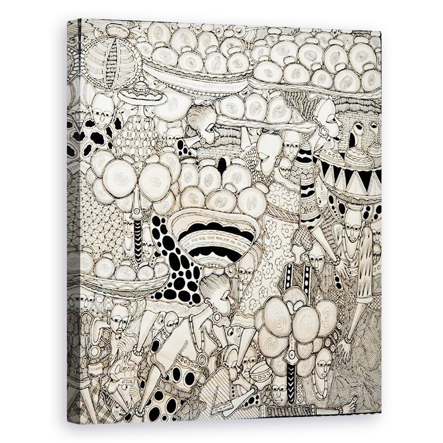 Tablou canvas - Muktair Oladoja - incarcare grea 2, 40 x 50 cm
