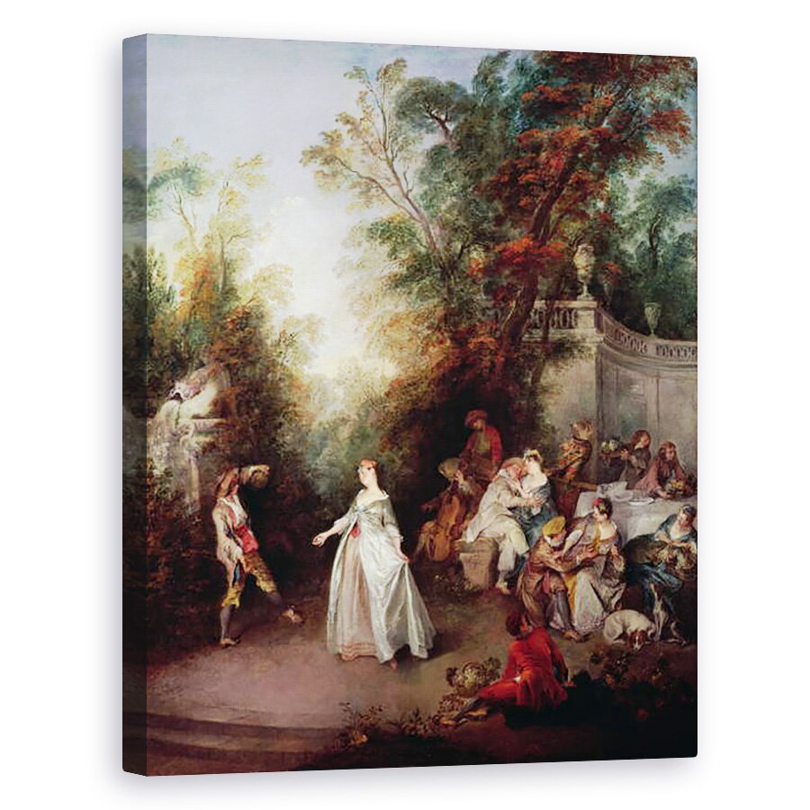 Tablou canvas - Nicolas Lancret - Un ospat, 40 x 50 cm