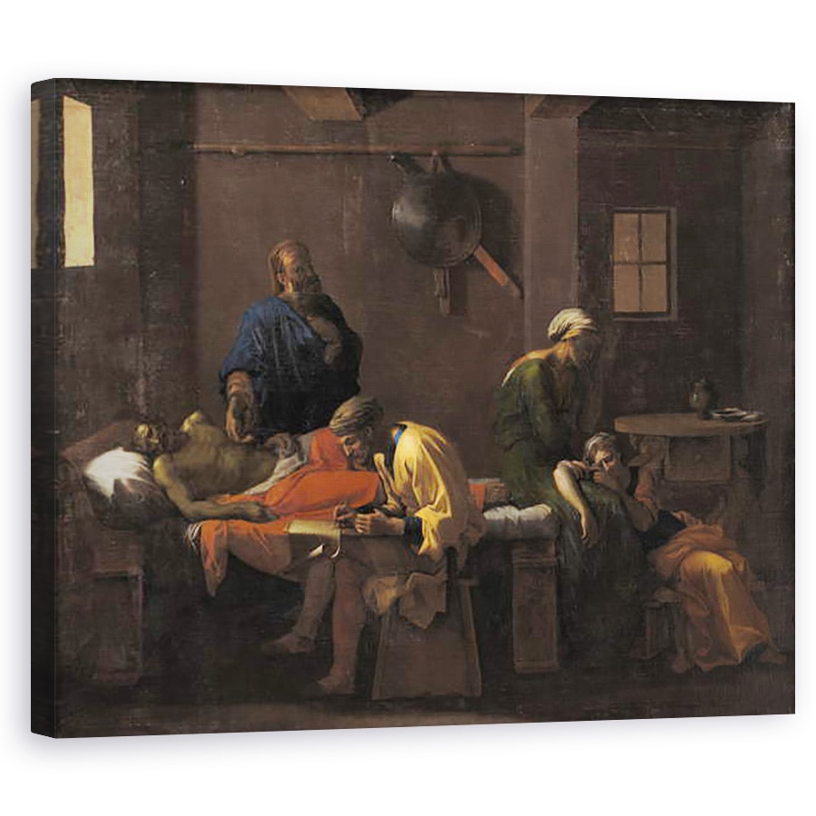 Tablou canvas - Nicolas Poussin - Testamentul lui Eudamidas, 40 x 50 cm