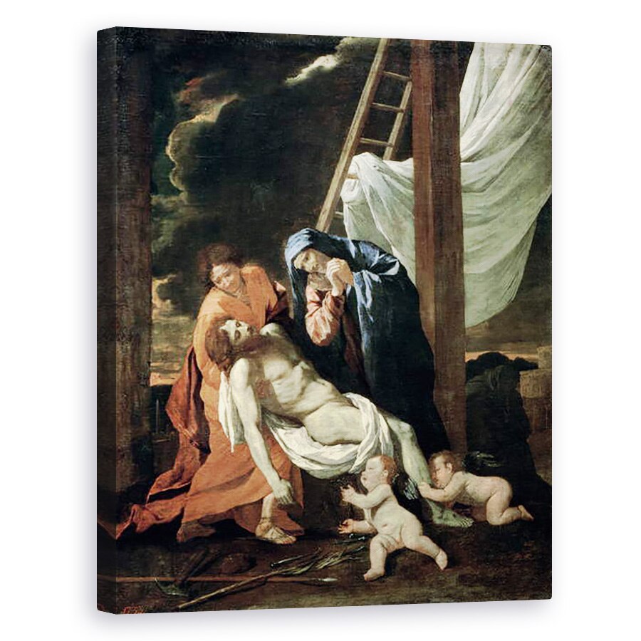 Tablou canvas - Nicolas Poussin - Depozitia, 40 x 50 cm