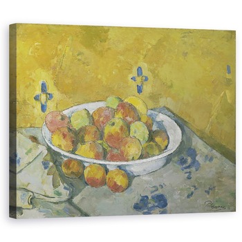 Tablou canvas - Paul Cezanne - Placa de mere, 40 x 50 cm Tablou canvas - Paul Cezanne - Placa de mere, 40 x 50 cm