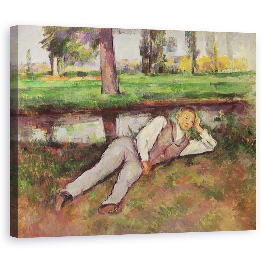 Tablou canvas - Paul Cezanne - Baiat de odihna, 40 x 50 cm