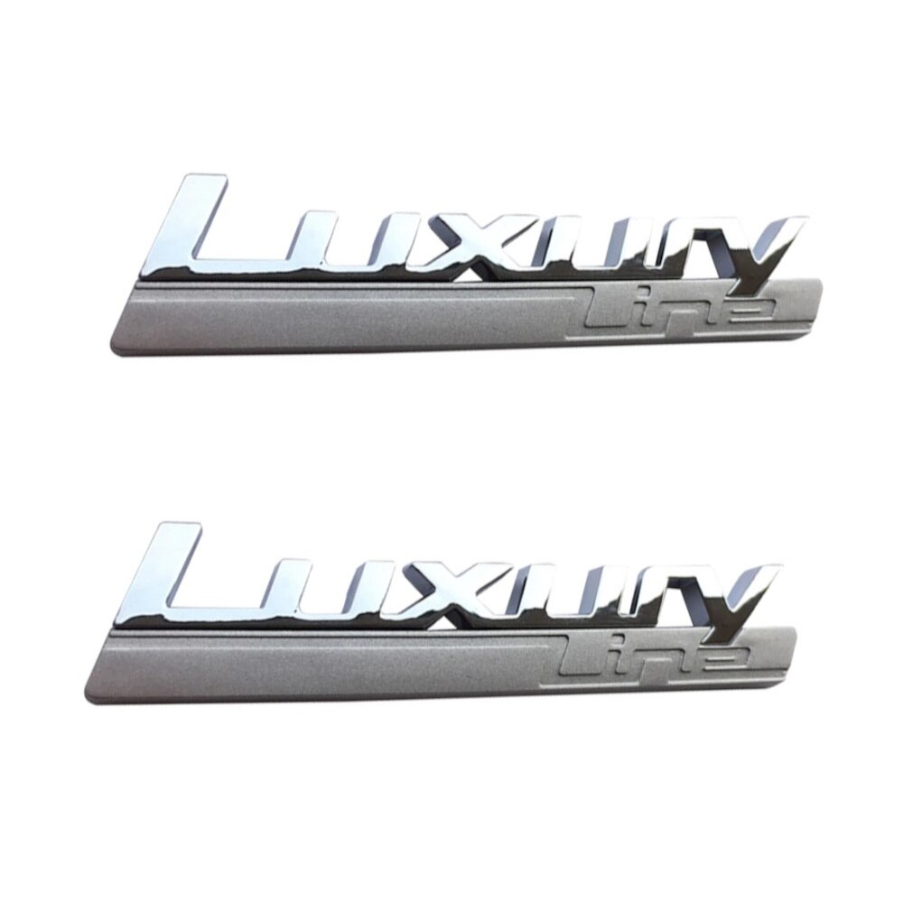 Set 2 Embleme Aripi Inscriptie Luxury Line BMW F20 F22 F23 F30 F31 F32 F33 F34 F35 F36 F45 F46 F87