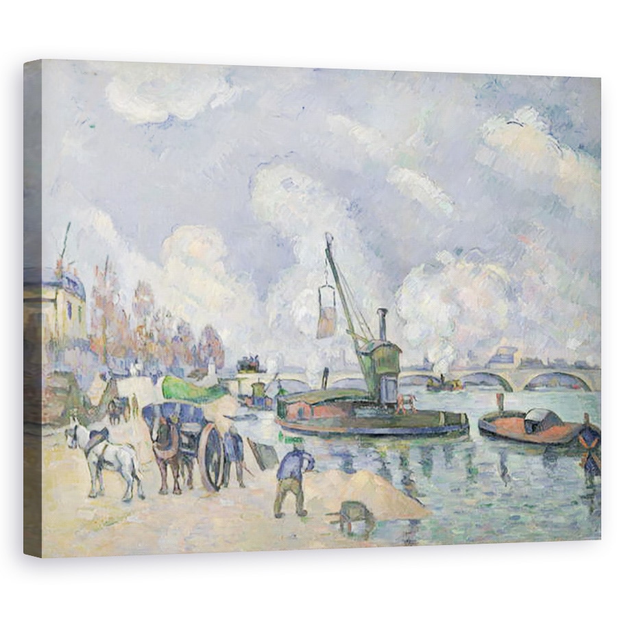 Tablou canvas - Paul Cezanne - Quai de Bercy, Paris, 40 x 50 cm