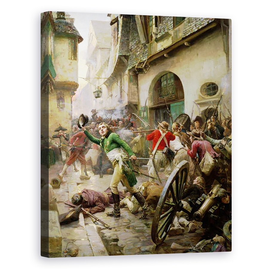 Tablou canvas - Paul Emile Boutigny - Henri de La Rochejaquelein 1772-94 in batalia de la Cholet, 60 x 75 cm