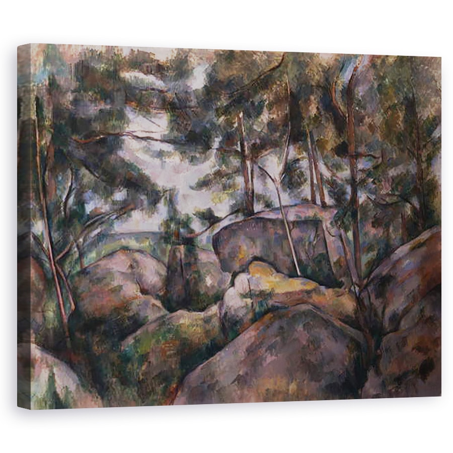 Tablou canvas - Paul Cezanne - Stanci in padure, 40 x 50 cm