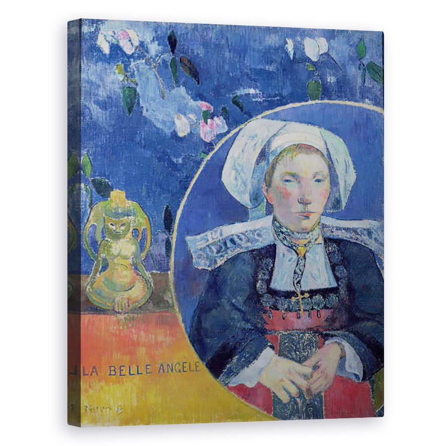 Tablou canvas - Paul Gauguin - ingerul frumos Madame Angele Satre, hangiul de la Pont-Aven, 40 x 50 cm
