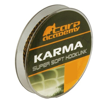 Fir textil pentru pescuit , Carp Academy , Karma Hooklink 20m 20lb , camo Fir textil pentru pescuit , Carp Academy , Karma Hooklink 20m 20lb , camo