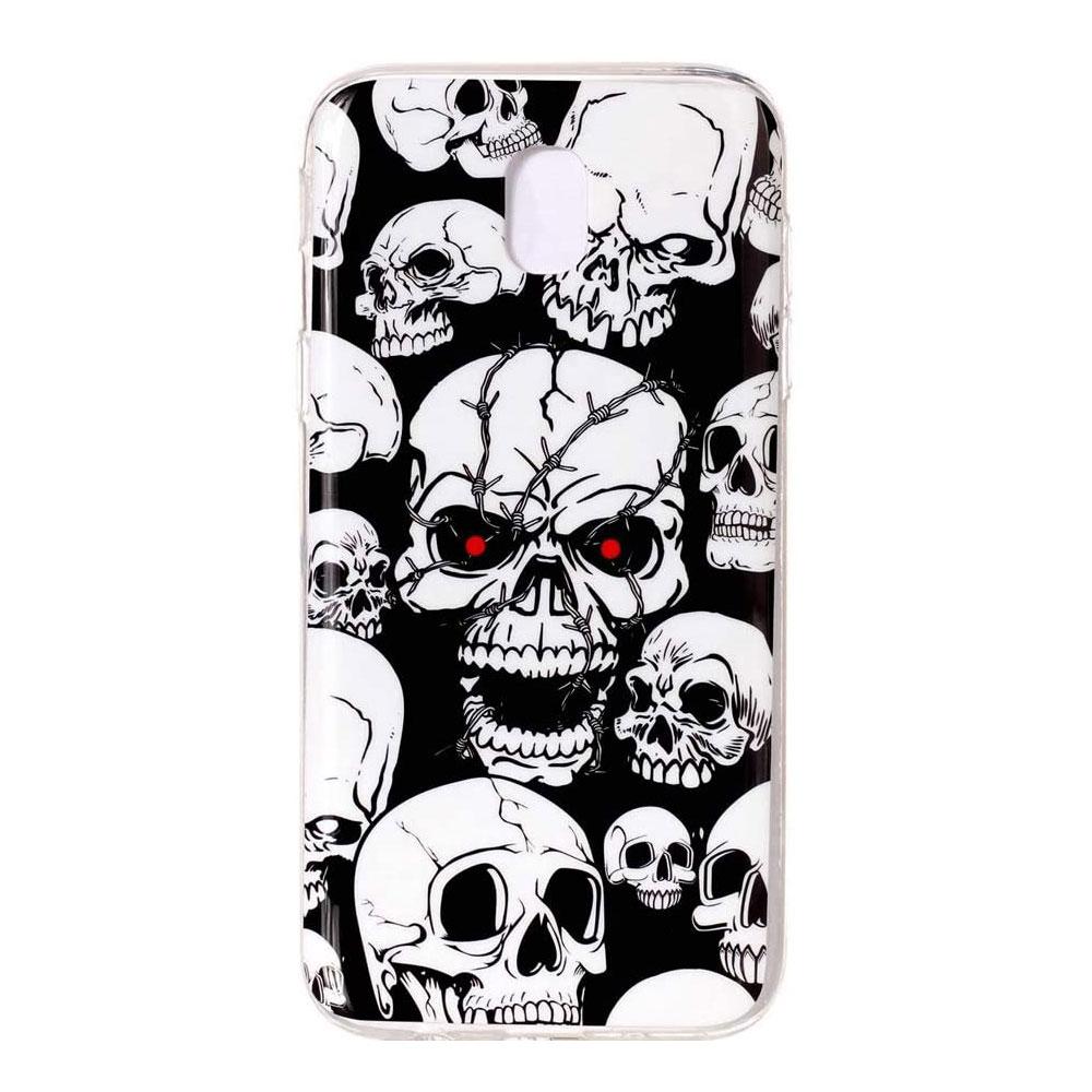 Husa Samsung Galaxy J5 2017 Model Skulls, Fosforescenta, Antisoc, Viceversa Multicolor