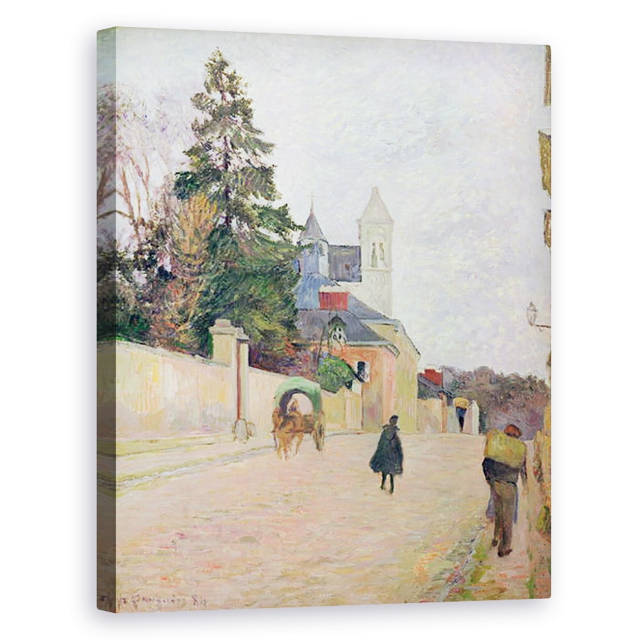 Tablou canvas - Paul Gauguin - Un drum al satului, 60 x 75 cm