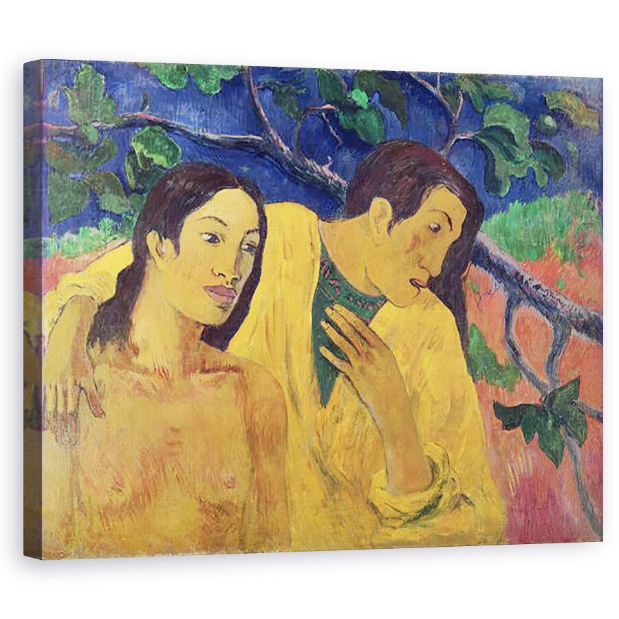 Tablou canvas - Paul Gauguin - Zborul sau Idila Tahitiana, 40 x 50 cm