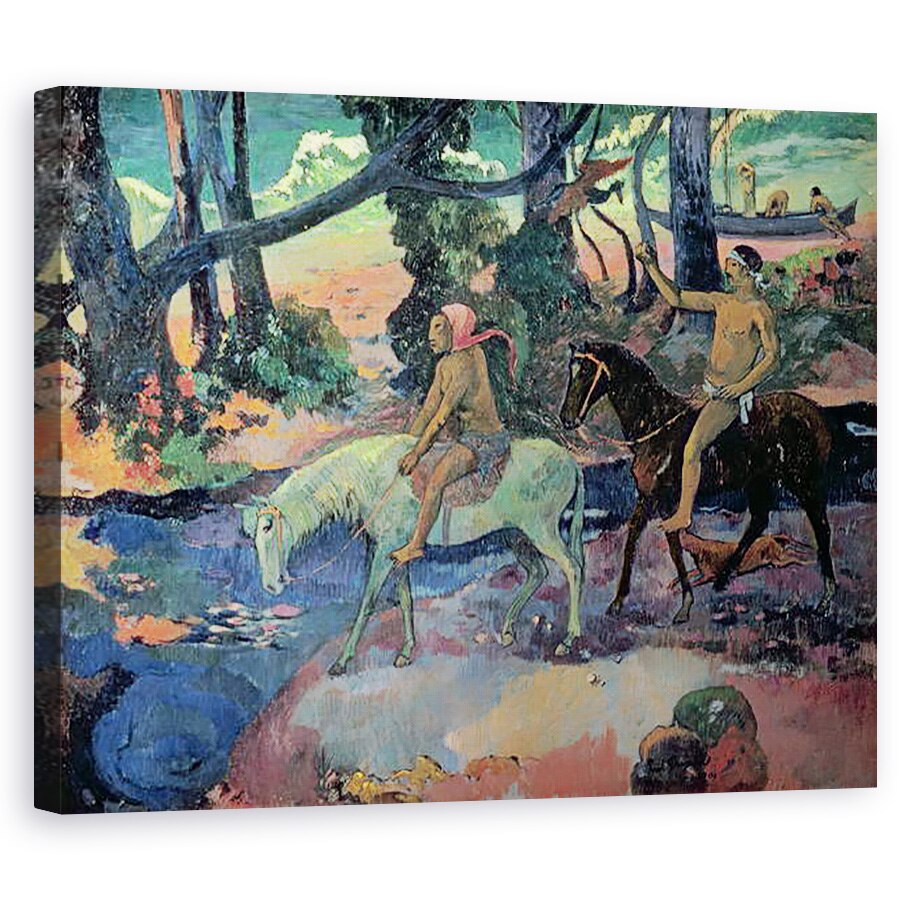 Tablou canvas - Paul Gauguin - Evadarea, Ford, 60 x 75 cm
