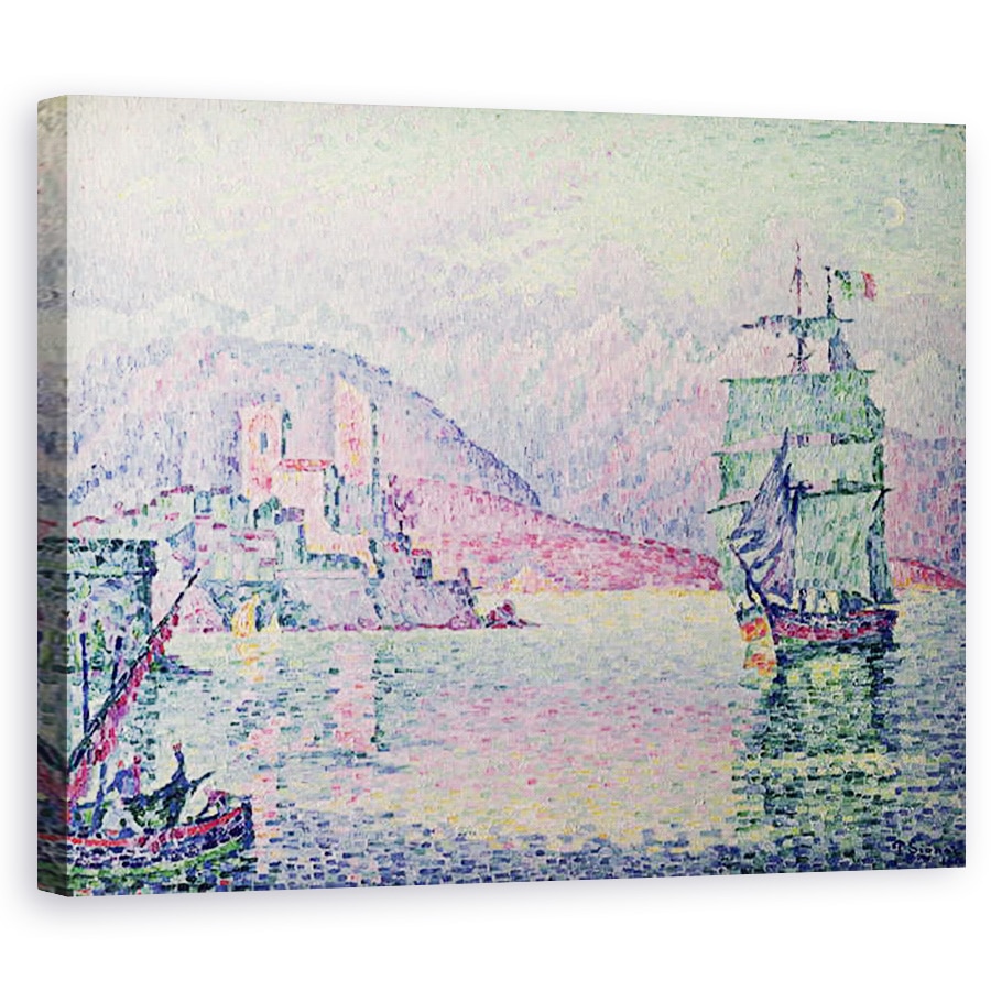 Tablou canvas - Paul Signac - Antibes, Seara, 40 x 50 cm