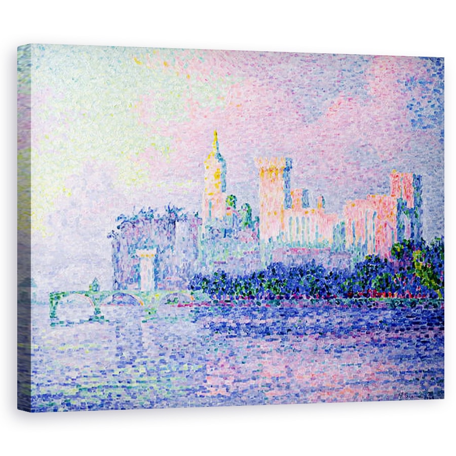 Tablou canvas - Paul Signac - Chateau des Papes, Avignon, 60 x 75 cm
