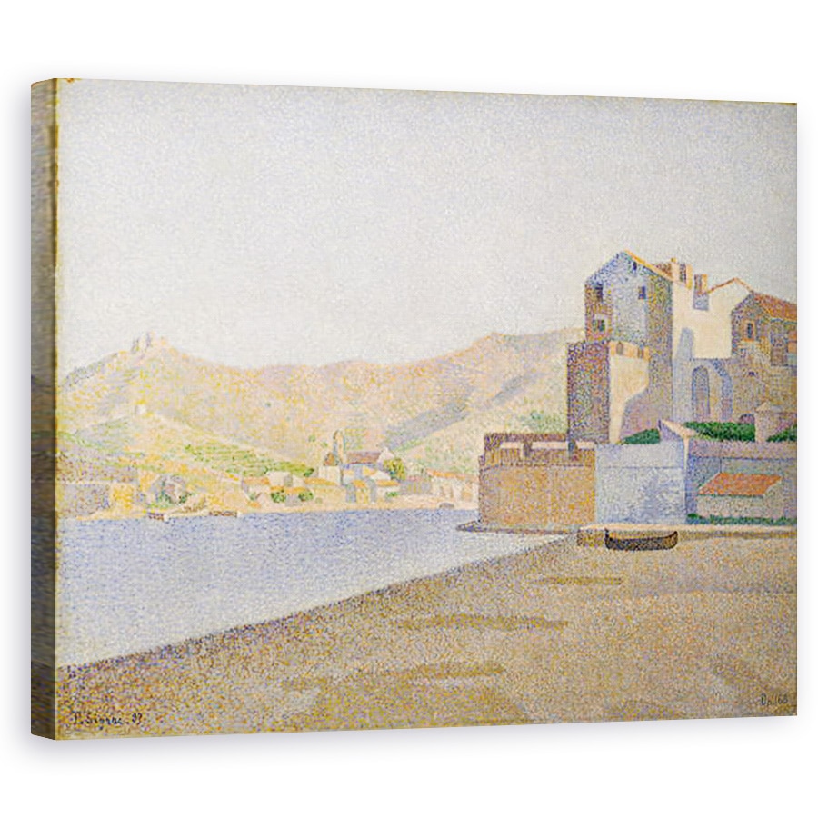 Tablou canvas - Paul Signac - Plaja Town, Collioure, Opus 165, 40 x 50 cm