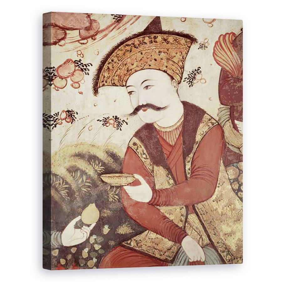 Tablou canvas - Scoala Persana - Shah Abbas I 1588-1629 fresca, 40 x 50 cm