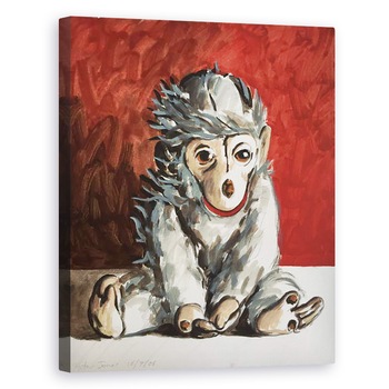 Tablou canvas - Peter Jones - Maimuta alba pe rosu, 2006, 40 x 50 cm Tablou canvas - Peter Jones - Maimuta alba pe rosu, 2006, 40 x 50 cm