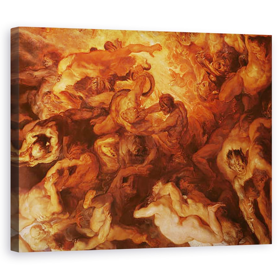 Tablou canvas - Peter Paul Rubens - Detaliu al ultimei judecati mici, 60 x 75 cm