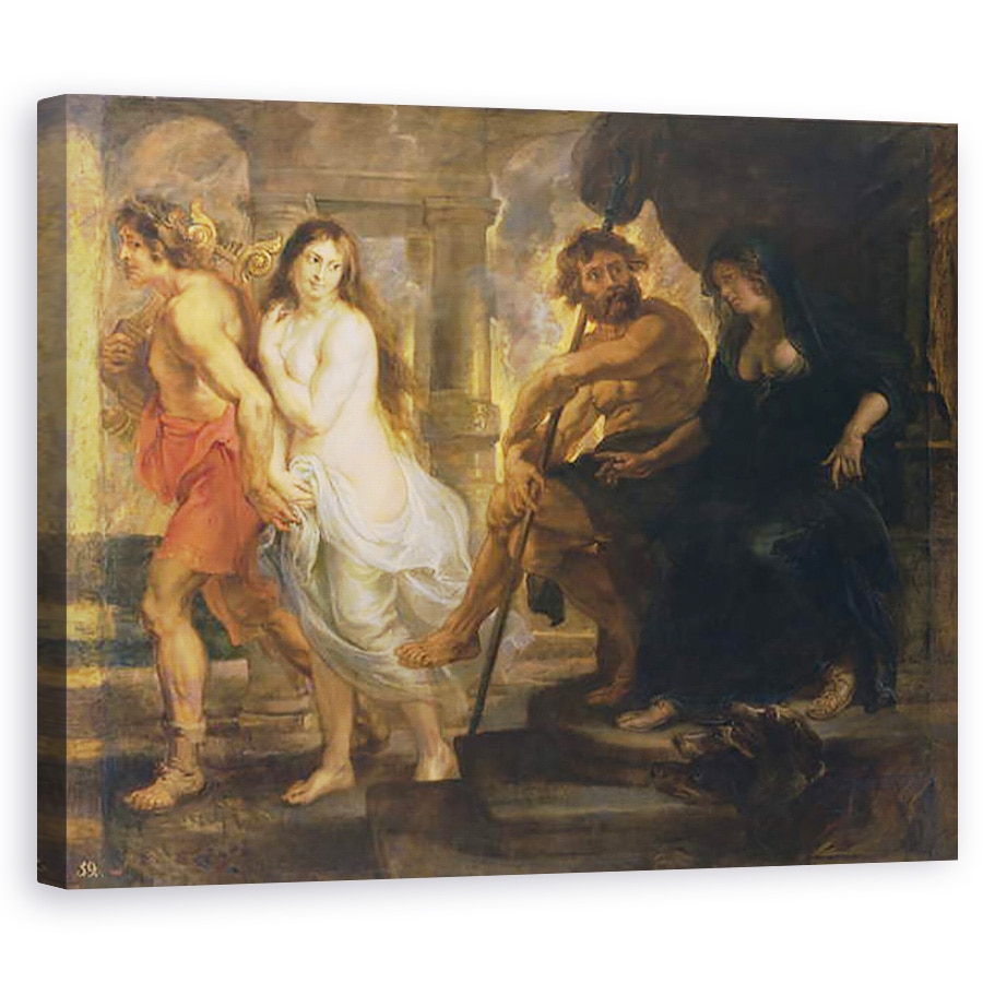 Tablou canvas - Peter Paul Rubens - Orfeu si Euridice, 40 x 50 cm