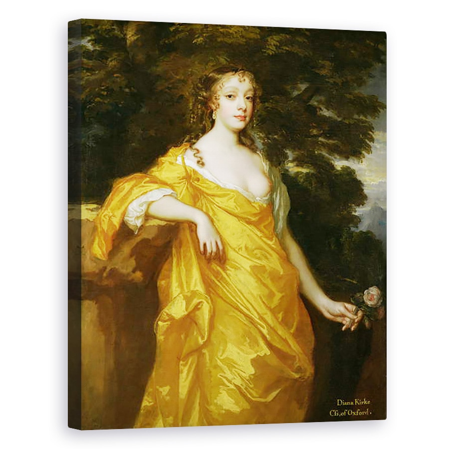 Tablou canvas - Peter Lely - Diana Kirke, Contesa de Oxford, 40 x 50 cm