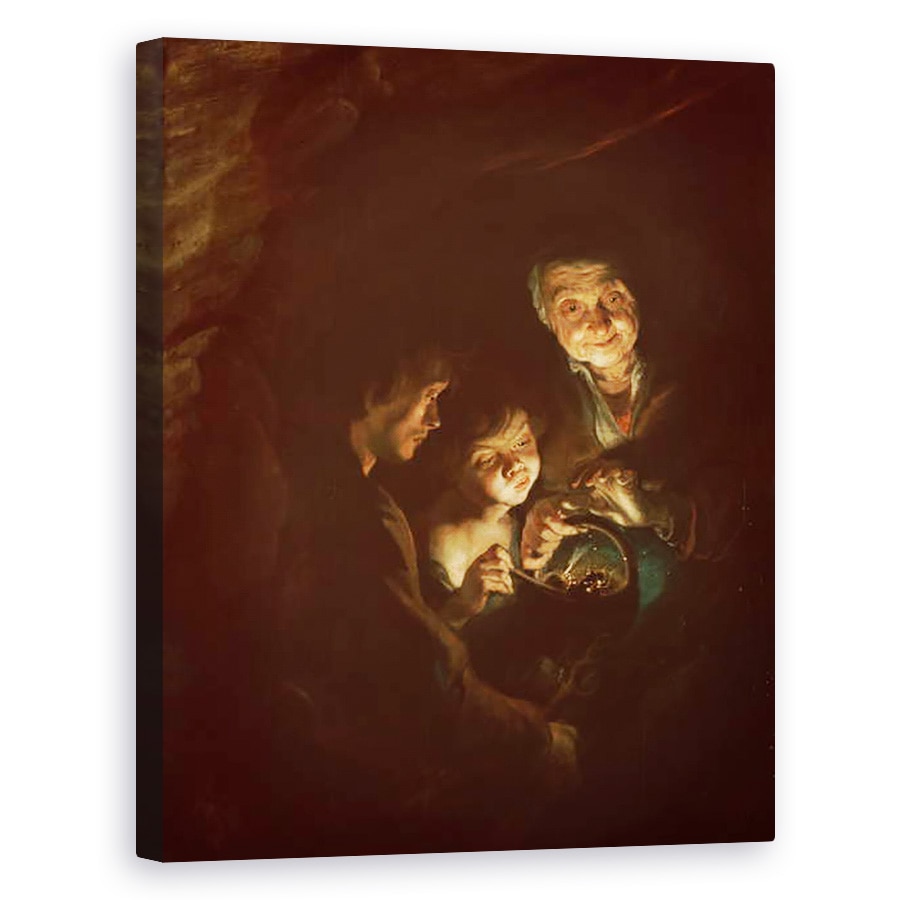 Tablou canvas - Peter Paul Rubens - Batrana cu un brazier, 40 x 50 cm