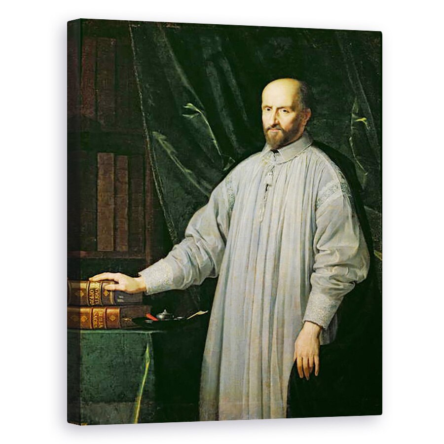 Tablou canvas - Philippe de Champaigne - Jean Duvergier de Hauranne 1581-1643 Abbot of Saint-Cyran, 40 x 50 cm