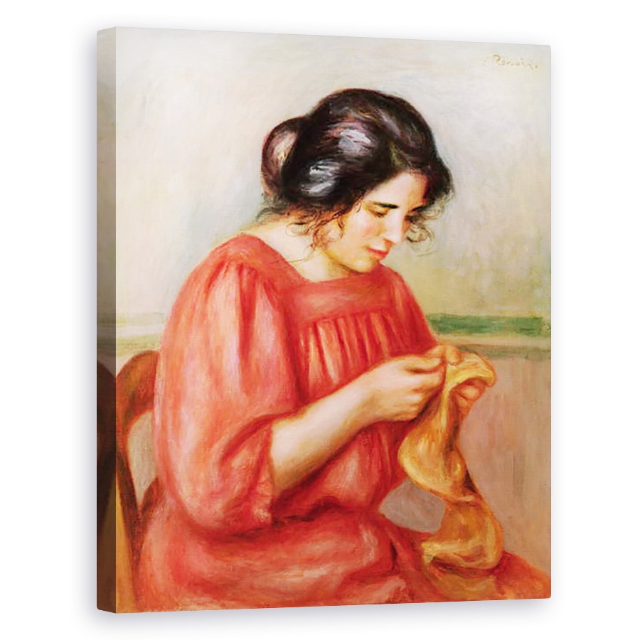 Tablou canvas - Pierre Auguste Renoir - Gabrielle darning, 40 x 50 cm