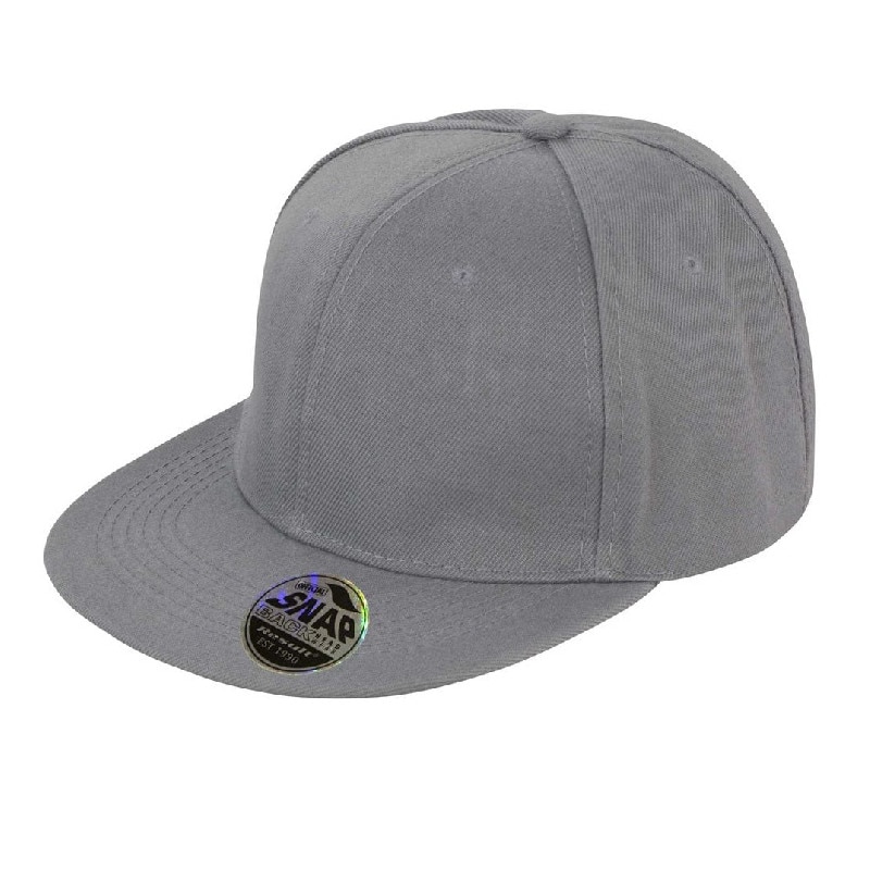 Sapca snapback 6p, Result, gri cu cozoroc drept