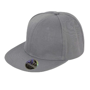 Sapca snapback 6p, Result, gri cu cozoroc drept Sapca snapback 6p, Result, gri cu cozoroc drept