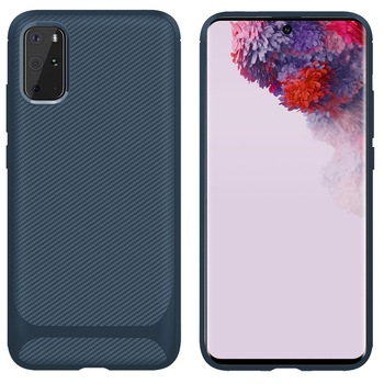 Husa Samsung S20 Plus / S20 Plus 5G, albastru, material tpu, Enkay model Carbon ENK-PC013 Carbon Husa Samsung S20 Plus / S20 Plus 5G, albastru, material tpu, Enkay model Carbon ENK-PC013 Carbon