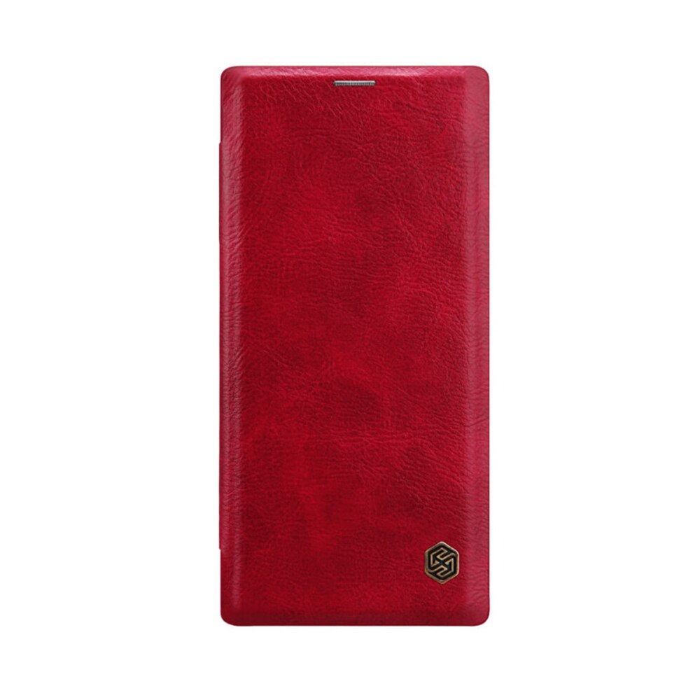 Husa Flip din Piele Samsung Galaxy NOTE 10 PLUS Qin Desire, High Level, No.1 Touch Optim Protect, Rosu