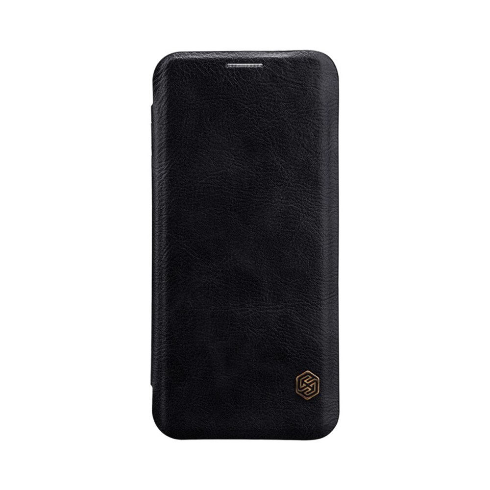 Husa Flip din Piele Samsung Galaxy S9 Qin Desire, High Level, No.1 Touch Optim Protect, Negru