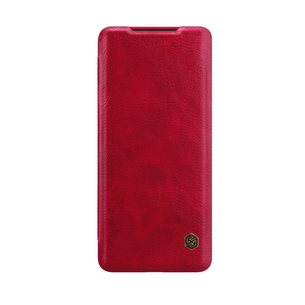 Husa Flip din Piele Samsung Galaxy S20 ULTRA Qin Desire, High Level, No.1 Touch Optim Protect, Rosu