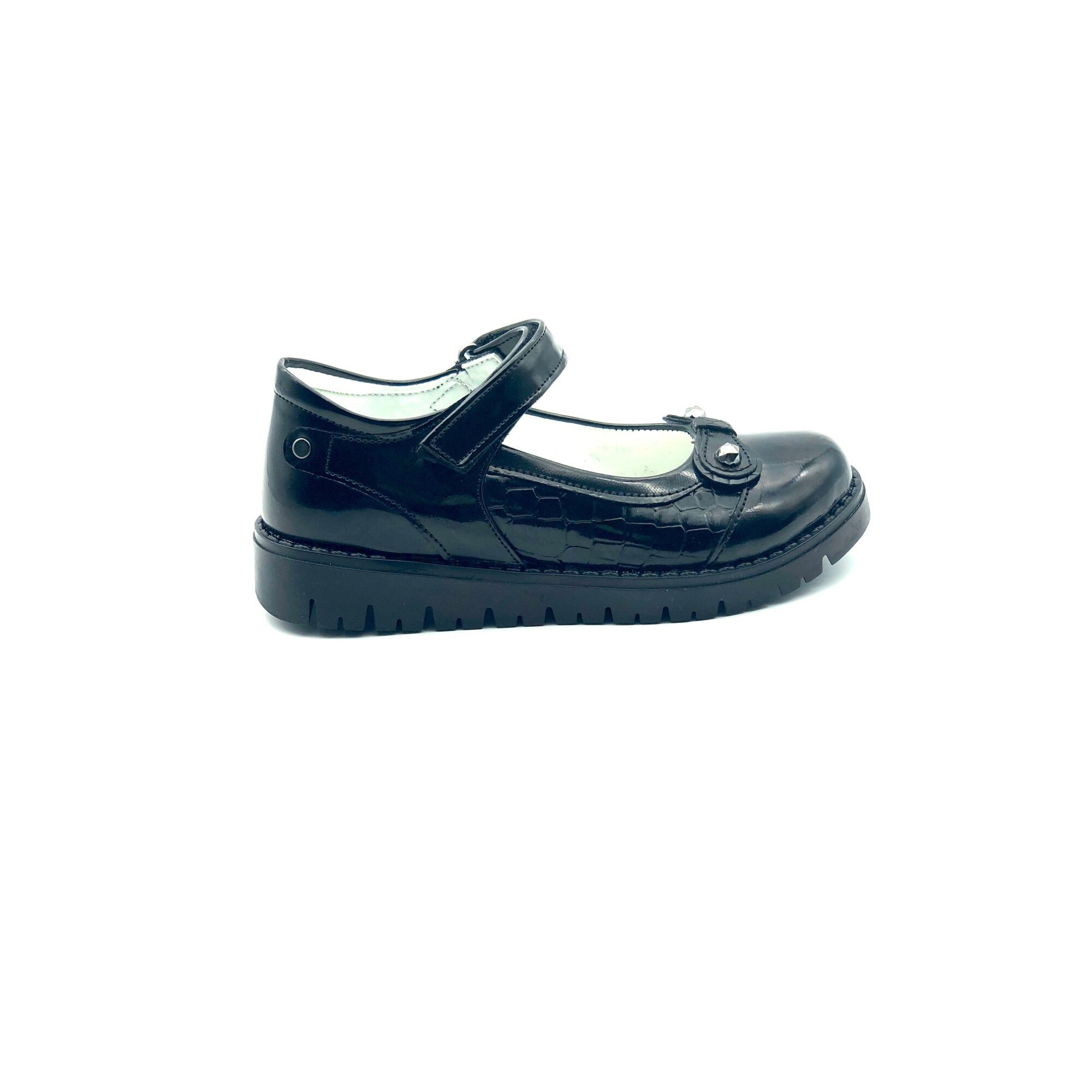 Pantofi ortopedici copii Sibel Bebe, EVO1159, Negru lacuit, nr.28