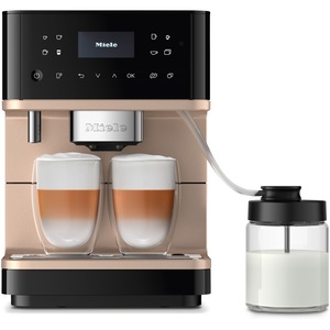 Espressor automat Miele CM 6360 MilkPerfection Black CleanSteelMetallic, 15 bar, 1,8 L, WiFiConn@ct, BrilliantLight, OneTouch for Two, AromaticSystem, Auriu/Negru