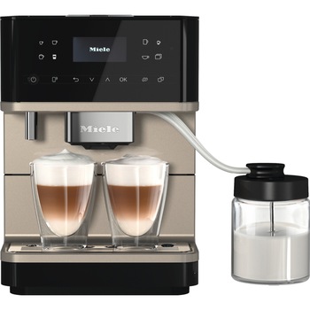 Espressor automat Miele CM 6360 MilkPerfection Black CleanSteelMetallic, 15 bar, 1,8 L, WiFiConn@ct, BrilliantLight, OneTouch for Two, AromaticSystem, Argintiu Espressor automat Miele CM 6360 MilkPerfection Black CleanSteelMetallic, 15 bar, 1,8 L, WiFiConn@ct, BrilliantLight, OneTouch for Two, AromaticSystem, Argintiu