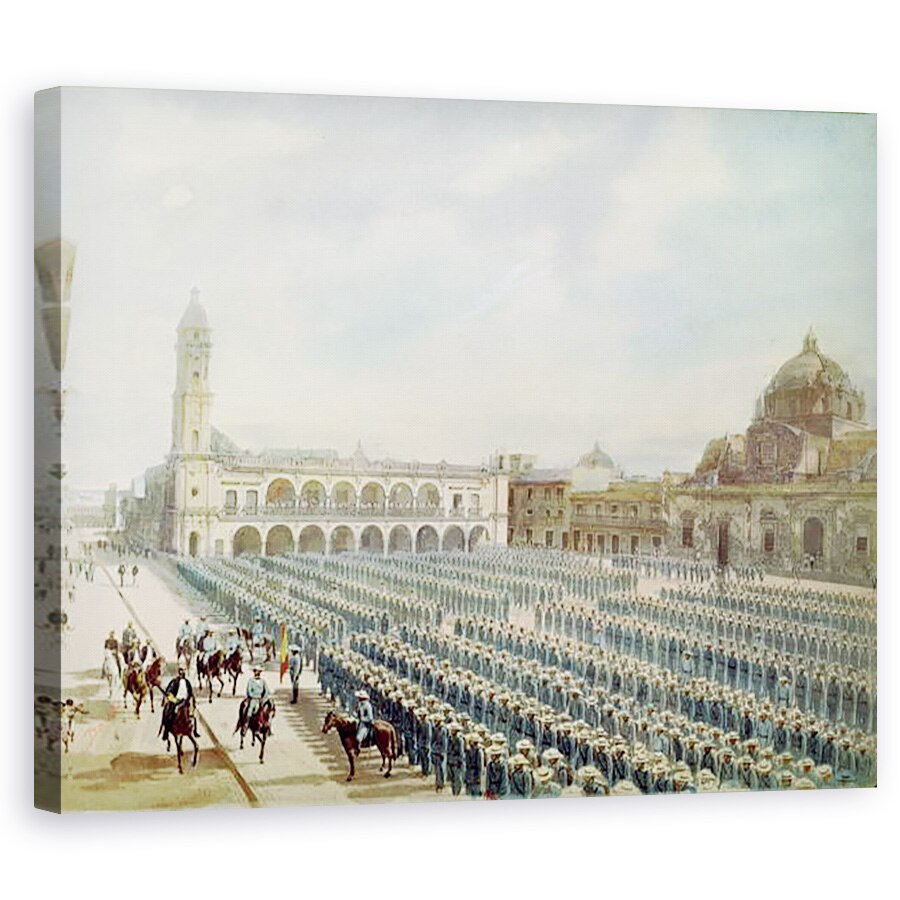 Tablou canvas - Daries - Expeditionarii spanioli din Vera Cruz in 1862 sub ordinele generalului Juan Prim y Prats, 60 x 75 cm