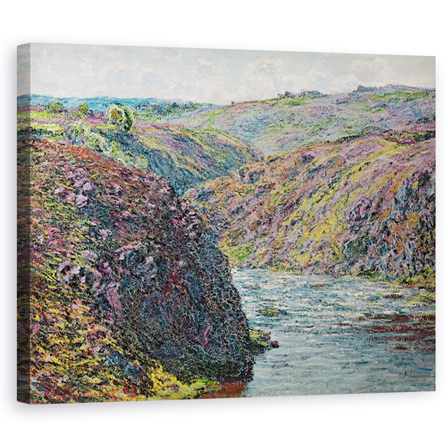 Tablou canvas - Claude Monet - Camp de flori, 60 x 75 cm