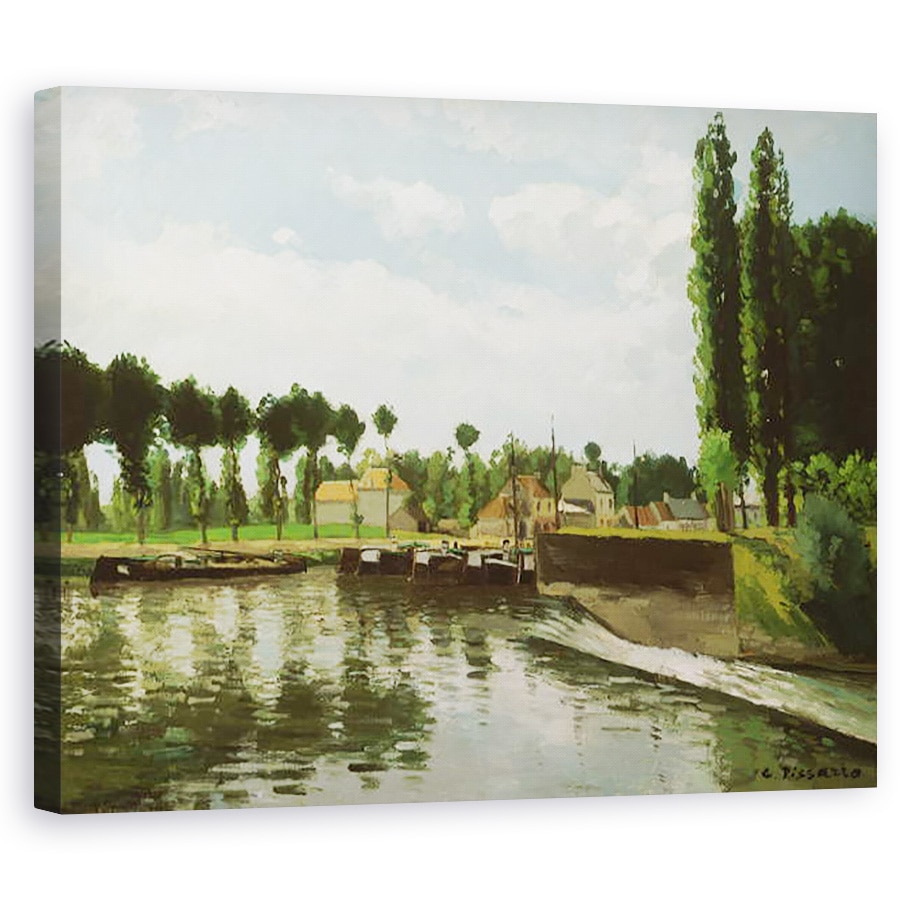 Tablou canvas - Camille Pissarro - Ponton, 60 x 75 cm