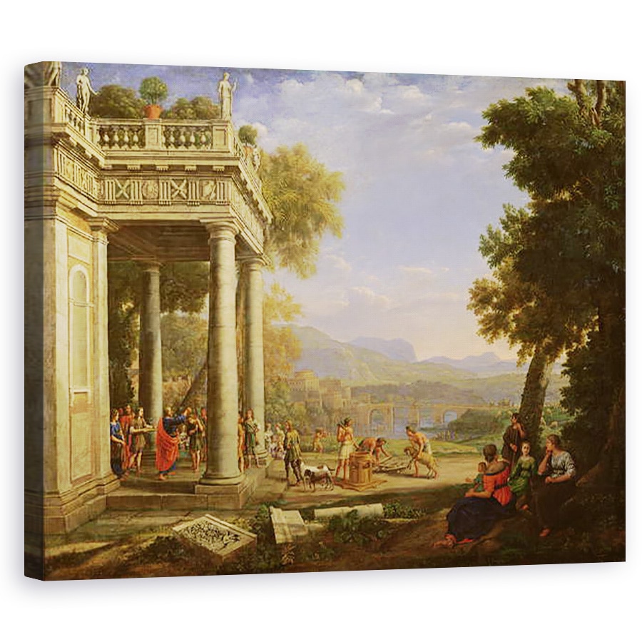 Tablou canvas - Claude Lorrain - David este incoronat rege de catre Samuel, 40 x 50 cm