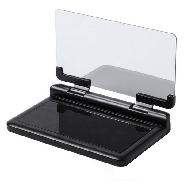 Suport auto pentru telefon InnovaGoods, cu oglinda, negru