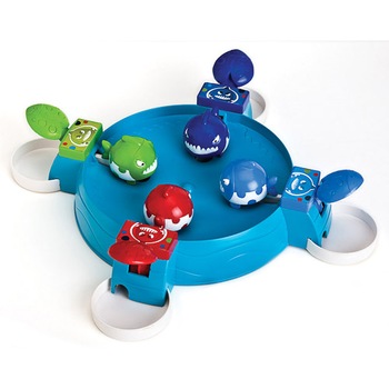 Joc pestii Piranha mananca mingea Imaginarium Let´s Play Pickabola Piraña pentru 2-4 jucatori, 4 pesti piranha si 40 de bile colorate Joc pestii Piranha mananca mingea Imaginarium Let´s Play Pickabola Piraña pentru 2-4 jucatori, 4 pesti piranha si 40 de bile colorate