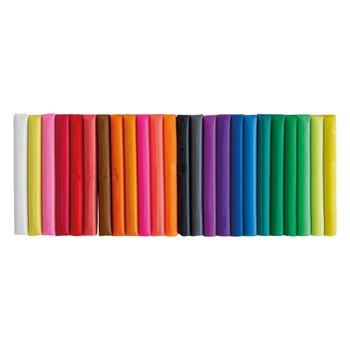 Set 24 bare din plastilina, Imaginarium, Colored Clay Bars, 1 kg, multicolor, pe baza de ulei care nu se usuca, non toxic Set 24 bare din plastilina, Imaginarium, Colored Clay Bars, 1 kg, multicolor, pe baza de ulei care nu se usuca, non toxic