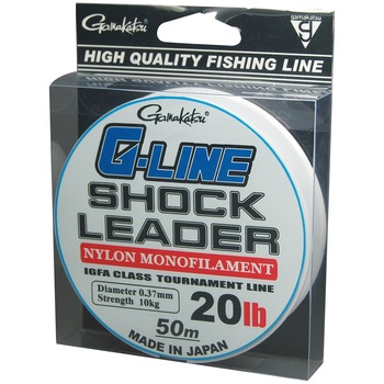 Fir Monofilament Gamakatsu G-Line Shock Leader 50m 30lbs 0.47mm Fir Monofilament Gamakatsu G-Line Shock Leader 50m 30lbs 0.47mm