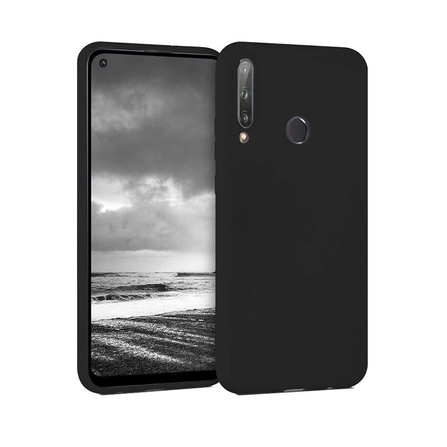 Set Husa protectie pentru Huawei P40 Lite E, Ultra Slim, Ultra Soft, Negru si folie protectie ecran, Joyshell