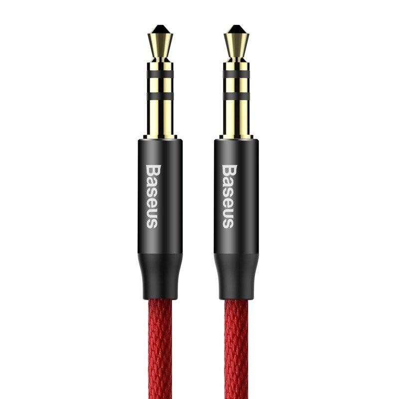 Cablu Audio Baseus Yiven M30 mini jack 3.5 mm AUX, 1m, Rosu