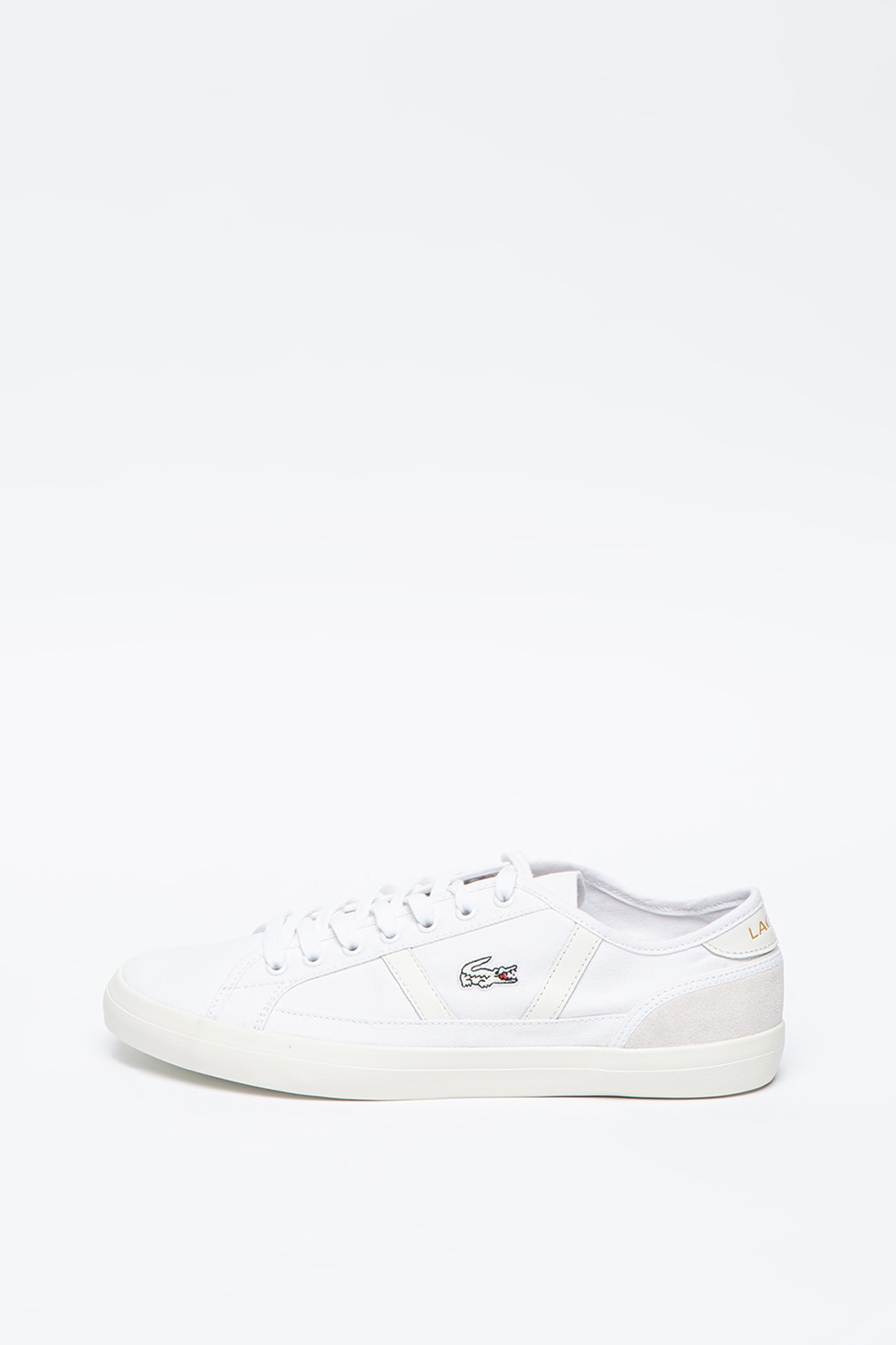 Lacoste, Tenisi cu insertii de piele si piele intoarsa Sideline