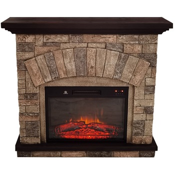 Semineu electric ElectricSun Ambar stone brown L110xH101cm Semineu electric ElectricSun Ambar stone brown L110xH101cm